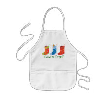 Tablier de Noël pour des enfants - bonhomme en pai