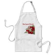 Tablier de roses rouges