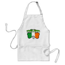 Tablier de shamrock de l'Irlande