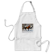 Tablier de trio de cheval