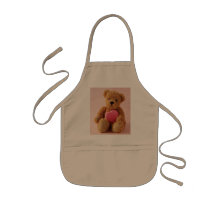 tablier d'enfant du luv u de l'ours i