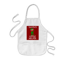 Tablier d'enfants, petite aide de Santa