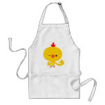 Tablier frais mignon de poulet de bande dessinée tabliers