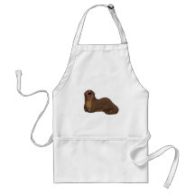 Tablier heureux de loutre