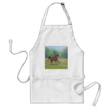 Tablier irlandais d'illustration de cheval par Joa