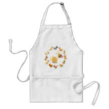 Tablier mignon de cuisine de mandala de poneys de 