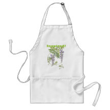 Tablier pourpre d'inspiration de glycines