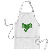 Tablier vert d'éléphant