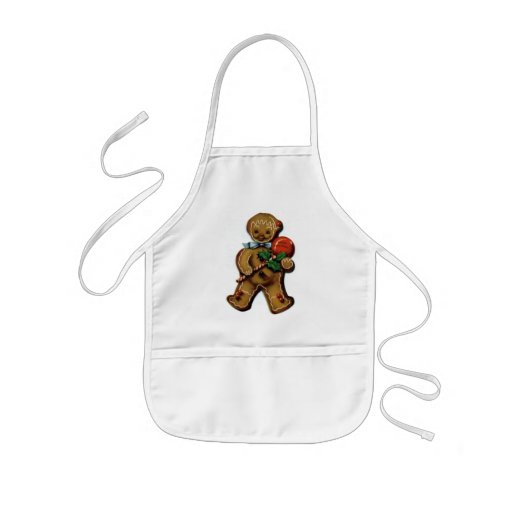 Tablier vintage des vacances de l'enfant de bonhom