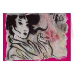 Tache d'art de rue cartes de vœux