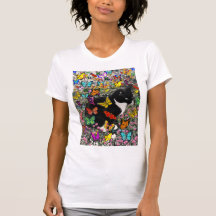 Taches de rousseur dans les papillons - chat de Tu T-shirts