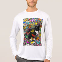 Taches de rousseur dans les papillons - chat de Tu T-shirts
