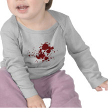 taches de sang d'horreur t-shirts