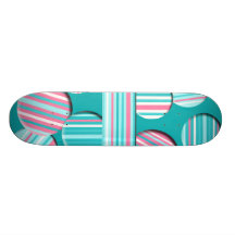 Taches rayées de bulle plateaux de skateboards