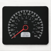 TACHYMÈTRE DE VOITURE TAPIS DE SOURIS