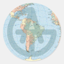 TAGG_GLOBE - Customisé Adhésif Rond