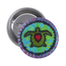 Talent de bouton de colorant de cravate de tortue  pin's avec agrafe