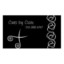 Talent de cheveux cartes de visite personnelles