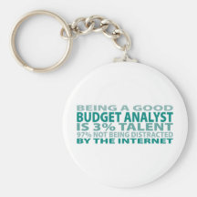 Talent de l'analyste 3% de budget porte-clés