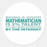 Talent du mathématicien 3% autocollant