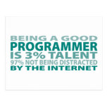 Talent du programmeur 3% cartes postales