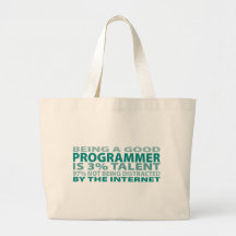 Talent du programmeur 3% sacs en toile