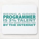Talent du programmeur 3% tapis de souris