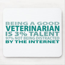Talent du vétérinaire 3% tapis de souris