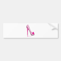 Talon de ruban de rose de conscience de cancer du  autocollant pour voiture