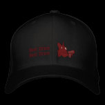 Tambour rouge - chapeau brodé casquettes brodées