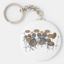 Tambours : Kit blanc de tambour : modèle 3D : Porte-clé