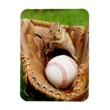 Tamia affectueuse de base-ball mignon magnets souples