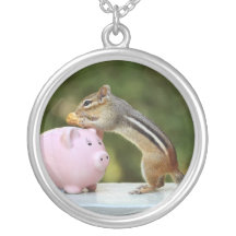 Tamia mignonne avec l'image de tirelire de fausse  pendentifs