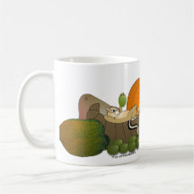 Tamia sur la corne d'abondance tasse à café