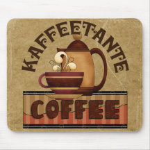 Tante de café tapis de souris