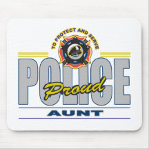 Tante fière de police tapis de souris