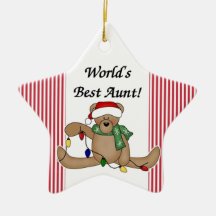 Tante Ornament du monde d'ours de nounours meilleu Ornement