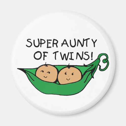Tante superbe de cosse de jumeaux aimants