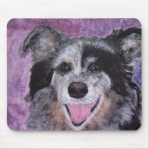 Tapis de souris - art de chien de border collie