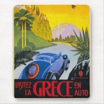 Tapis de souris automatique d'affiche d'en de Grec