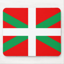 Tapis de Souris avec Drapeau Basque "Ikkurina"