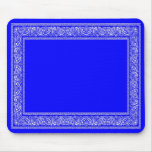 Tapis de souris bleu de Bandana de Paisley