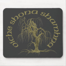 Tapis de souris celtique d'arbre de fantôme (gaéli