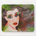 Tapis de souris `` dame Butterfly´´