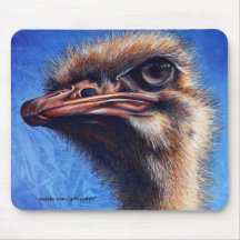 Tapis de souris d'autruche