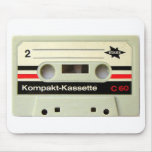 Tapis de souris de blanc d'enregistreur à cassette
