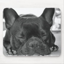 Tapis de souris de bouledogue français