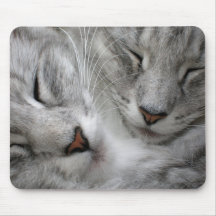 Tapis de souris de chat de forêt