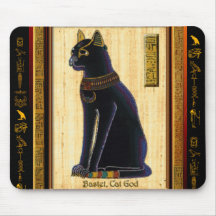 Tapis de souris de chat égyptien de BASTET