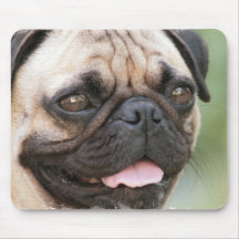 Tapis de souris de chien de carlin